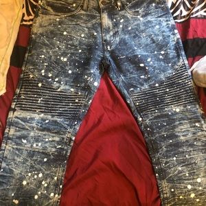 Steve’ Jeans with white dots